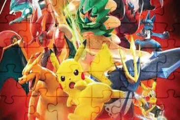 pikachu y varios pokemons