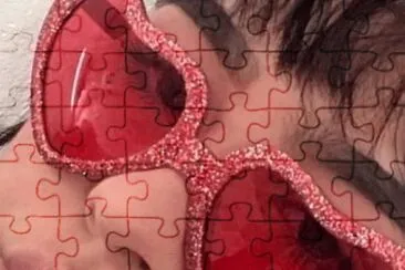 Pink jigsaw puzzle