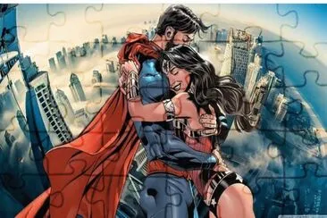 Superman, Wonderwoman, love