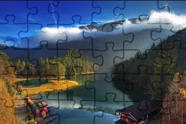 nuages en montagne jigsaw puzzle