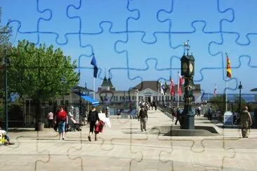 Blick zur SeebrÃ¼cke in Ahlbeck jigsaw puzzle