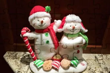 Mr and Mrs Snowman Christmas