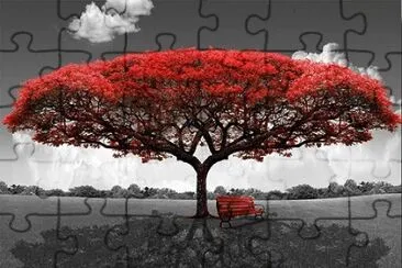 red tree