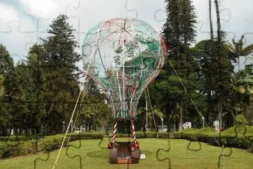 Jardim com balão