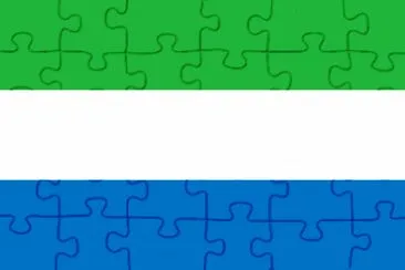 פאזל של Sierra Leona Flag