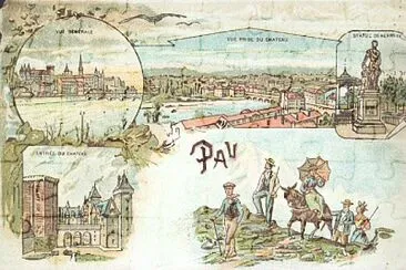 Carte souvenir de Pau