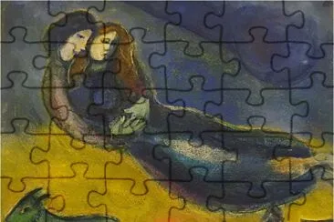 chagall, nuit verte jigsaw puzzle