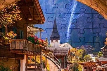 Lauterbrunnen-Suiza jigsaw puzzle