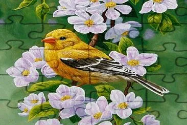 Pajarito con Flores jigsaw puzzle