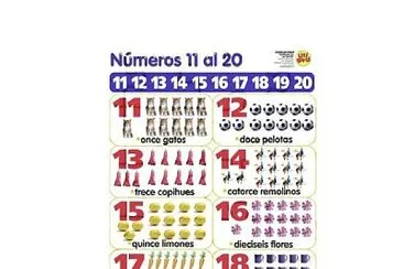 פאזל של numeros del 11 al 20