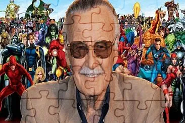 פאזל של stan lee y todos los heroes