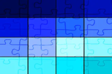 Paleta azul jigsaw puzzle