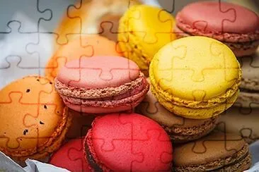 Macarons Com Paleta jigsaw puzzle