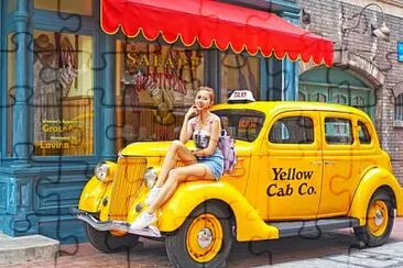 yellow car