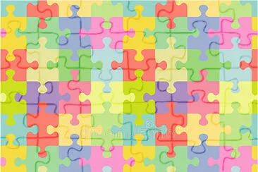 Seamless jigsaw puzzle pattern. jigsaw puzzle