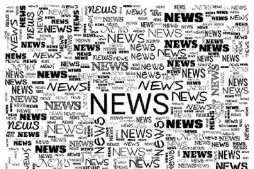 Black   White Abstract News Square Background.