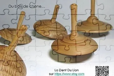 Toupies bois de chÃªne, La Dent du Lion jigsaw puzzle