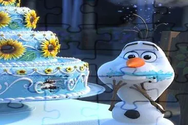 Olaf comendo fora da hora