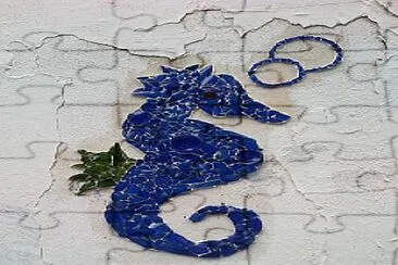 פאזל של Mosaic seahorse