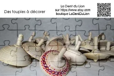 Nouvelles toupies Ã  dÃ©corer   La Dent du Lion jigsaw puzzle