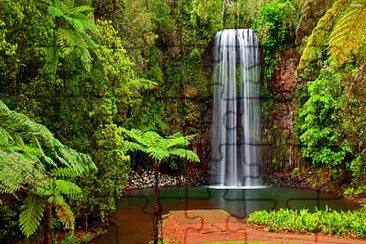 Little lagoon waterfall