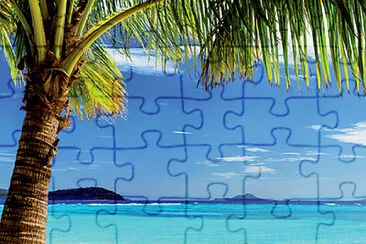 White sand beach jigsaw puzzle