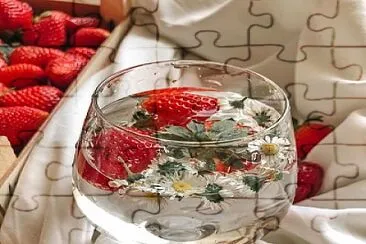 Strawberry and camomille water