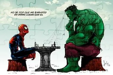 Hombre AraÃ±a y Hulk