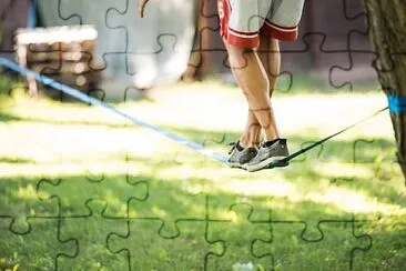 Slackline jigsaw puzzle