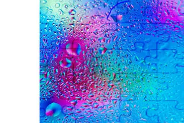 colourful raindrops