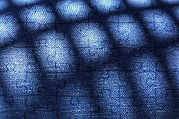 פאזל של Abstract, Blue Fabric