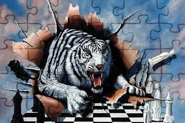 Ajedrez Tigre jigsaw puzzle