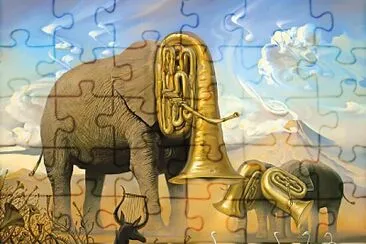 Elefantes de DalÃ­ jigsaw puzzle