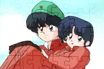 ranma carga a akane