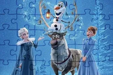 SÄ‚RBÄ‚TORI CU OLAF jigsaw puzzle