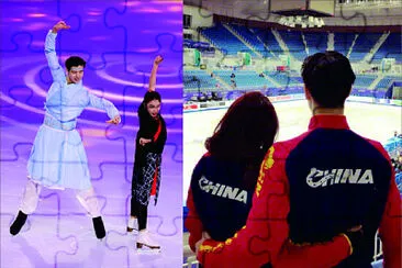 פאזל של Chinese ice dance æŸ³é‘«å®‡ çŽ‹è©©çŽ¥