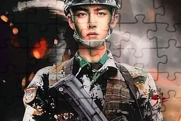 Chinese actor  Xiao Zhan jigsaw puzzle