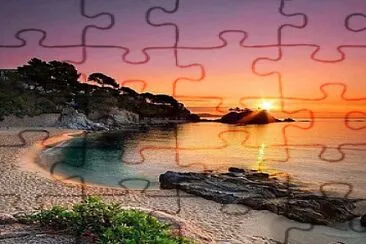 Praia selvagem e tropical jigsaw puzzle