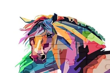 Colorful Horse jigsaw puzzle