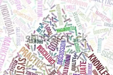 colorful business word cloud jigsaw puzzle