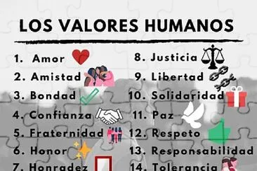 Valores humanos jigsaw puzzle