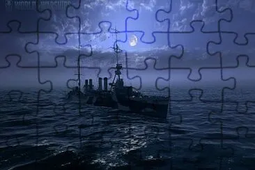 ship at night3 jigsaw puzzle