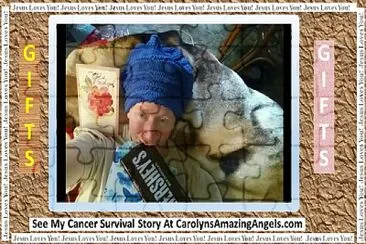 Cancer GIFT of CHOCOLATE, HAT, CARD  7/2020 1of2