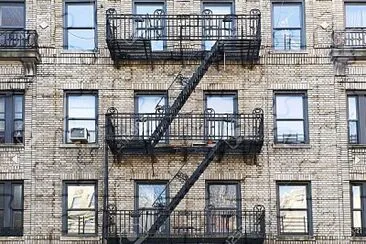 Fire escape in Brooklyn, NYC jigsaw puzzle