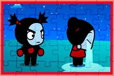 garu intenta tranquilizar a pucca pucca