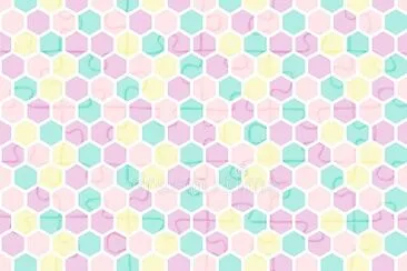 pastel colors hexagon