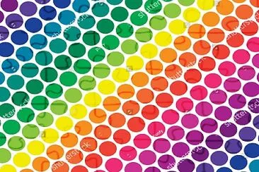 Rainbow Colored Dots