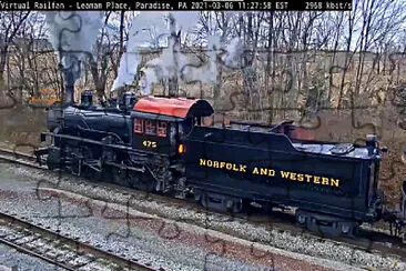 #475 Norfolk   Western steam engine   tender