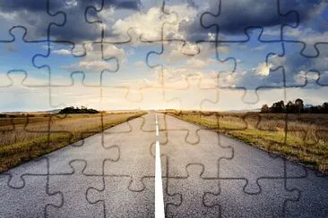 a jigsaw puzzle