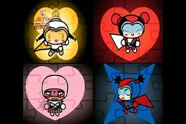 soo convierte a garu, pucca, ching y abyo en la liga sooga pucca